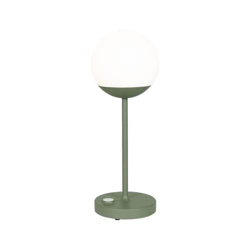 Lampe extérieur sans fil rechargeable Mooon! MAX LED / Sphère verre - H 41 cm - Fermob - Cactus - Aluminium, Verre
