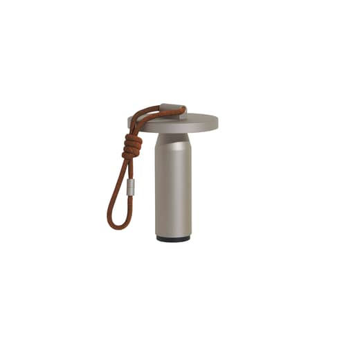 Lampe extérieur sans fil rechargeable Quasar LED métal gris / H 26 cm - Petite Friture - Gris - Aluminium anodisé, Polyester