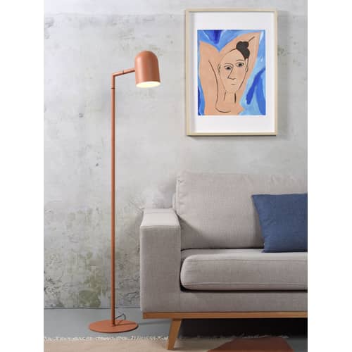 Stehleuchte Marseille metall rosa orange / Drehbar - H 141 cm - It\'s about Romi - Terrakotta - Eisen