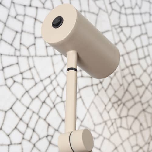 Lampada a stelo Montreux metallo beige / Orientabile - H 134 cm - It\'s about Romi - Beige - Ferro