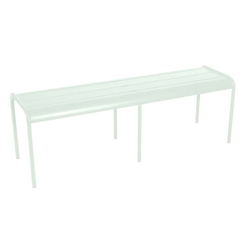 Panchina Luxembourg metallo verde 3/4 posti / L 145 cm - Alluminio - Fermob - Menta glaciale - Alluminio laccato