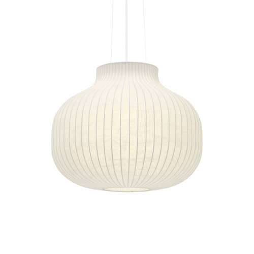 Pendelleuchte Strand Closed textil weiß / Ø 45 – Kokonharz - Muuto - Ø 45 cm - Kokonharz