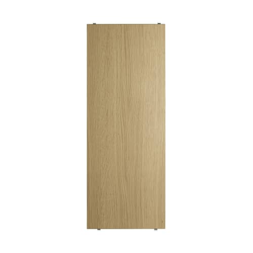 Scaffale  legno naturale / Set di 3 - L 78 x P 30 cm - String Furniture - Rovere - Pannello truciolare impiallacciato
