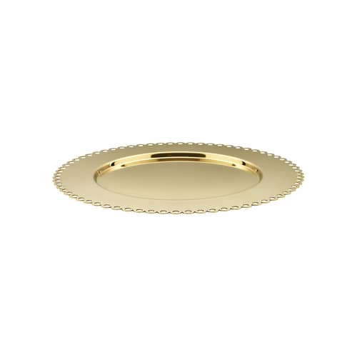 Plateau Edges métal or / Ø 32,5 cm - Alessi - Doré - Acier inoxydable 18/10