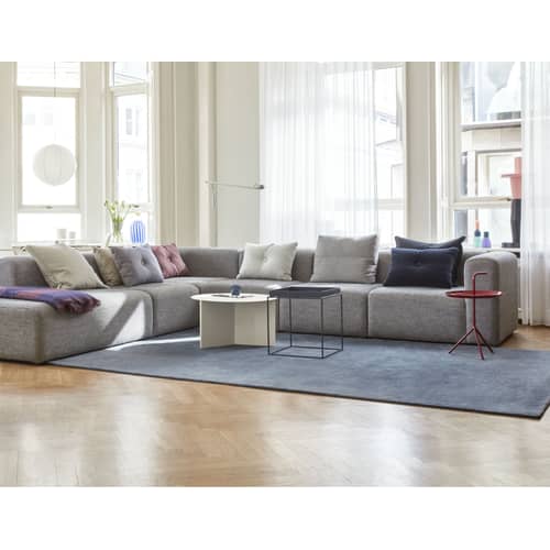 Table basse Don\'t leave Me / Ø 38 x H 42,7 cm - Hay - Rouge Cerise brillant - Acier laqué