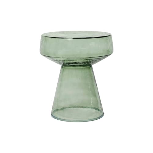 Table d\'appoint Clara verre vert / Ø 39 x H 44 cm - BROSTE COPENHAGEN - Vert - Verre
