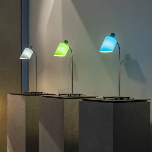 Tischleuchte La Lampe de Bureau glas grün Glas grün / Charlotte Perriand, 1965 - Nemo - grün - Glas, Stahl
