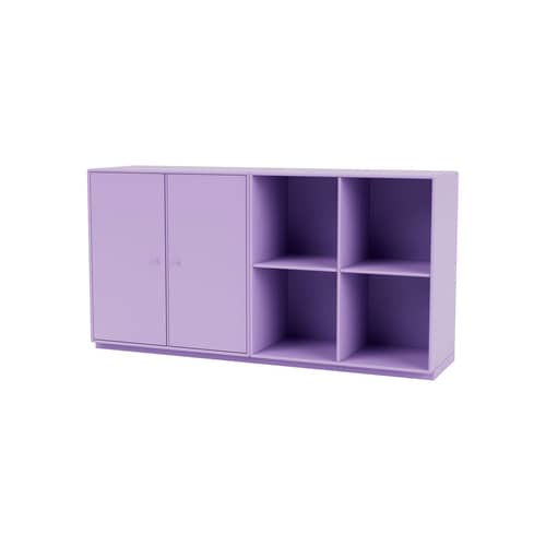 Anrichte Pair holz violett / B 139,2 x T 38 x H 72,6 cm - MONTANA - Iris 164 - lackierte Holzfaserplatte