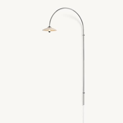 Applique avec prise Hanging Lamp n°2 métal argent / H 180 x L 75 cm - valerie objects - Acier chromé - Acier chromé, Verre