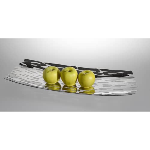 Centre de table Bark métal / 51,5 x 19,5 cm - Alessi - Acier - Acier inoxydable 18/10