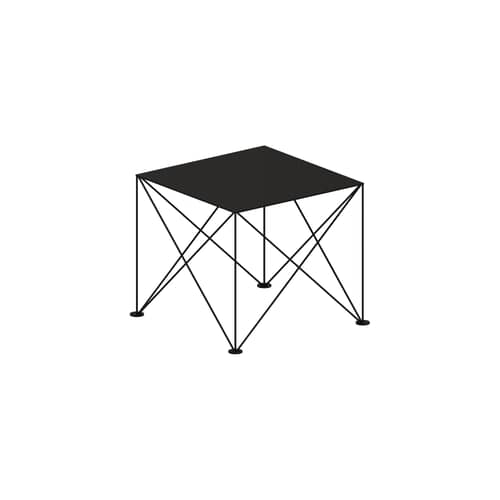 Couchtisch Light Star metall schwarz / 51 x 51 x H 46 cm - Zeus - 51 x 51 x H 46 cm / Kupferschwarz - Stahl