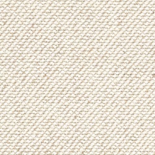 Sofa 2 Sitzer Figur textil weiß / L 204 cm - Ethnicraft - Kreide - Furnier, Gewebe, High Density-Schaum