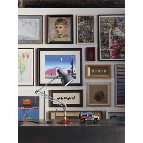 Lampe de table Type 75 / By Paul Smith - Edition n°4 - Anglepoise - Rouge, Gris, Bleu, vert - Acier, Aluminium, Fonte