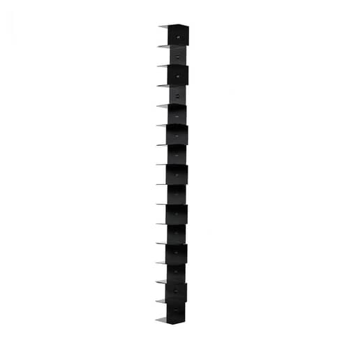 Libreria a parete Ptolomeo Wall metallo nero / H 210 cm - Opinion Ciatti - Nero - Acciaio