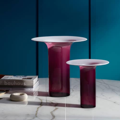 Vaso Silvan Alto vetro viola / Ø 37 x H 38 cm - CASSINA - Ametista classificata - vetro soffiato