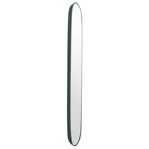 Wandspiegel Framed Large metall grün / 44 x 118 cm - Muuto - Rahmen dunkelgrün / Spiegel Standard - Glas, lackierter Stahl