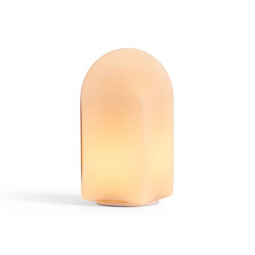 Parade Wireless rechargeable outdoor lamp glass pink / H 24 cm - Hay - Powder pink - Hand-blown glass