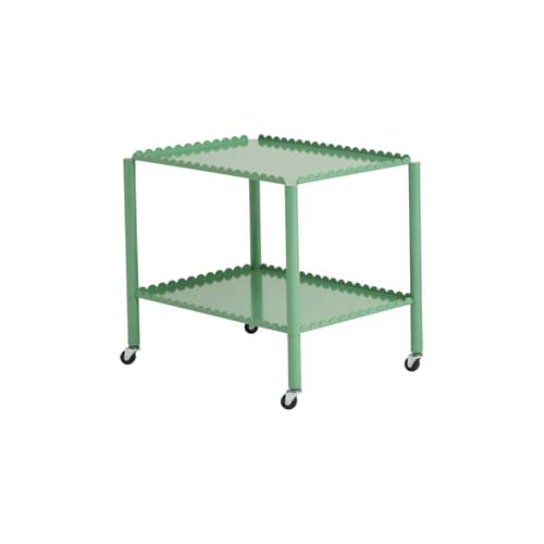 Ablage Arcs LOW metall grün / 63 x 44 x H 53,5 cm - Hay - Grün - Stahl