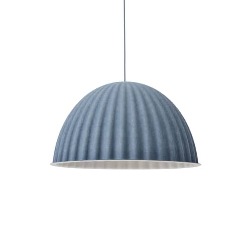 Under The Bell Small Acoustic suspension textile grey / Ø 82 cm - Felt - Muuto - Blue-grey - Recycled PET felt