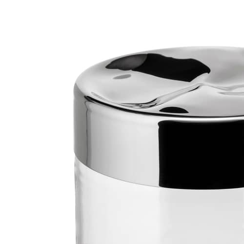 Julieta Airtight jar metal glass transparent 75 cl - Alessi - Transparent & steel - Glass, Stainless steel