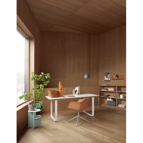 Cestino Restore tessuto arancione / 35 x 48 cm - Feltro 100% riciclato - Muuto - Arancione scuro - Feltro riciclato