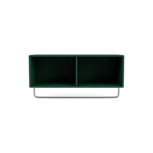 Scaffale Coat legno verde / Guardaroba - L 69,6 x H 24 x P 30 cm - MONTANA - Pino 136 - Acciaio, MDF laccato