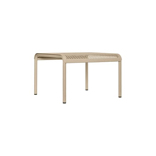 Couchtisch Dapple metall beige / 57 x 57 x H 38,5 cm - Ferm Living - Kaschmir Beige - Verzinkter, pulverbeschichteter Stahl