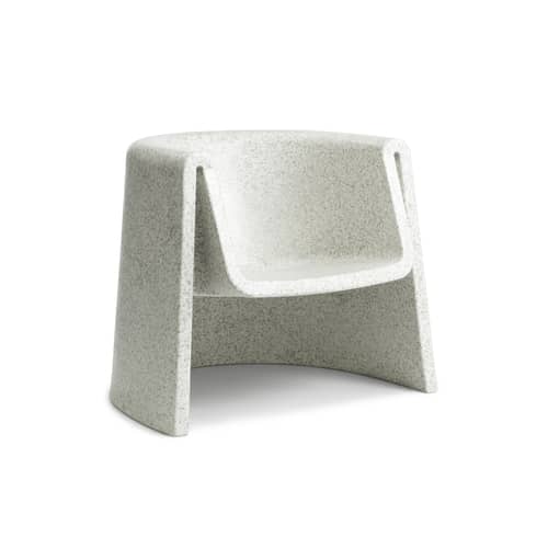 Fauteuil Bit plastique blanc / Recyclé - Normann Copenhagen - Blanc - Polyéthylène recyclé