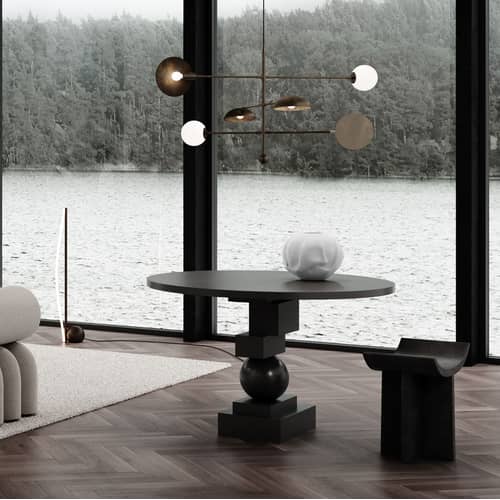 Hocker Brutus corian braun / L 60 cm - 101 COPENHAGEN - Kaffee - Faserbeton
