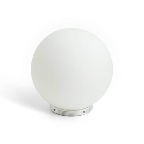 Lampada da tavolo Turn On vetro argento - Hay - Alluminio - Alluminio, Vetro opalino