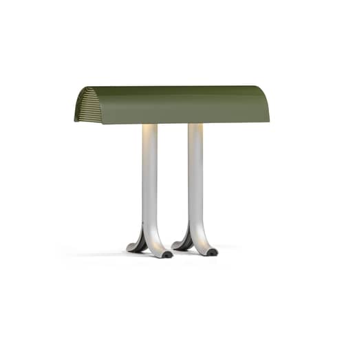 Lampe de table Anagram métal vert / L 36,5 cm - Hay - Vert - Acier, Aluminium