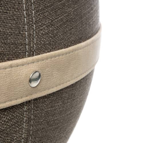 Pouf Original / Siège ergonomique - Ø 55 cm / Tissu chiné - BLOON PARIS - Taupe - PVC, Tissu polyester