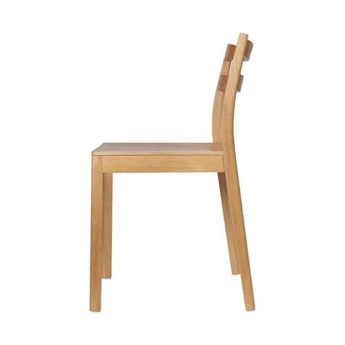 Stapelbarer Stuhl Boda holz natur - Ferm Living - Eiche natur - Eichenfurnier, massive Eiche