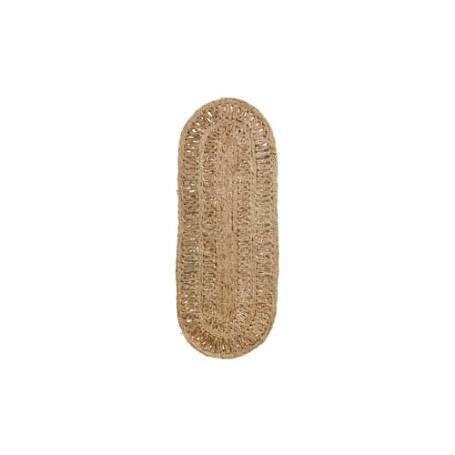 Tappeto Soleil fibre beige / 60 x 165 cm - Iuta - HK LIVING - 60 x 165 cm / Naturale - Iuta