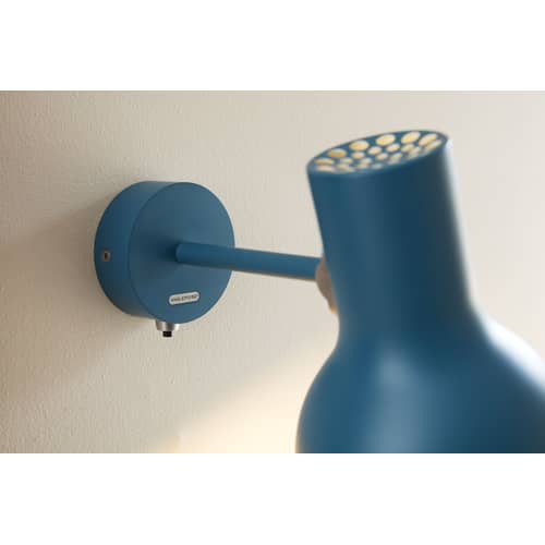 Applique Type 75 Mini métal bleu / Branchement mural - Orientable / By Margaret Howell, réédition 1930\' - Anglepoise - Bleu Saxon - Aluminium