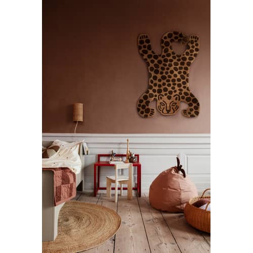 Korb Braided faser holz natur / Ø 60 x H 32 cm - Rattan - Ferm Living - Rattan Natur - Geflochtenes Rattan