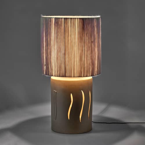 Heritage 01 Lamp textile beige / H 99 cm - Serax - Beige - Ceramic, Wool