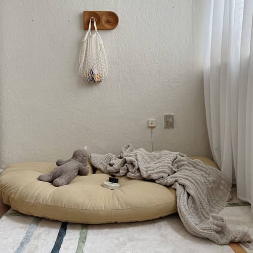 Futonmatratze Mini Nido textil beige / Matratzen-Futon - KARUP DESIGN - Beigegold 758 - Baumwolle, Mischfasern, Schaumstoff