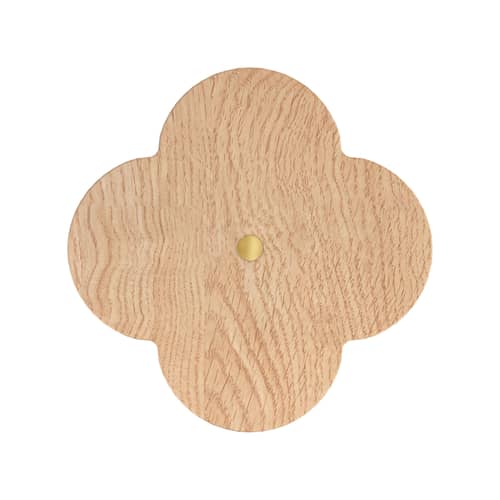 Patère Andrée bois naturel Large / Ø 10 cm - Hartô - Naturel - Frêne massif