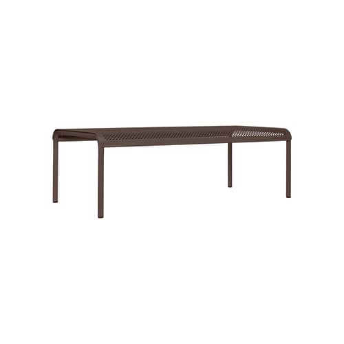 Table basse Dapple métal marron / 114 x 57 x H 38,5 cm - Ferm Living - Chocolat foncé - Acier galvanisé thermolaqué