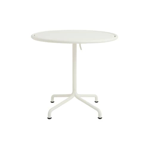 Table ronde Deville métal blanc / Ø 80 cm - Hay - Blanc crème - 