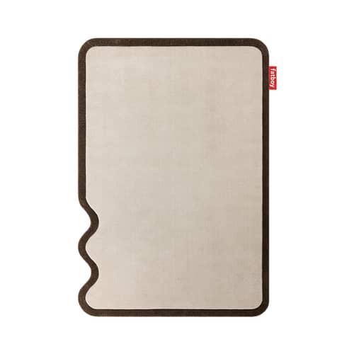 Tappeto Not Straight Large tessuto beige / 200 x 290 cm - Fatboy - 200 x 290 cm - Polipropilene