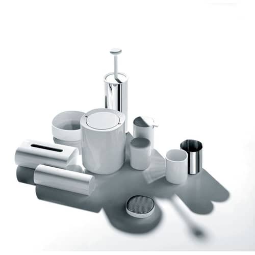 Alessi Birillo Toilet brush - white steel | Made In Design UK