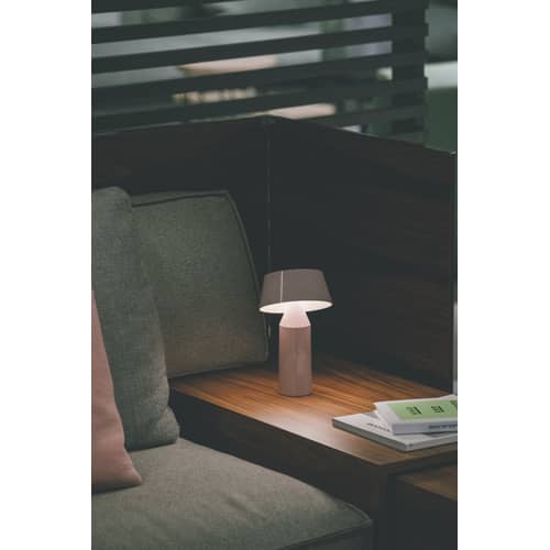 Bicoca Wireless rechargeable lamp plastic material pink - Marset - Pale pink - Polycarbonate