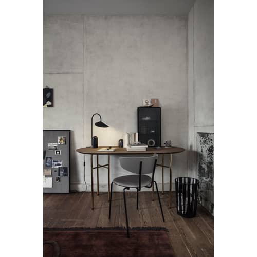 Accessorio  legno naturale ovale / Per cavalletti Mingle Large - 220 x 90 cm - Ferm Living - Legno chiaro - MDF rivestito in rovere