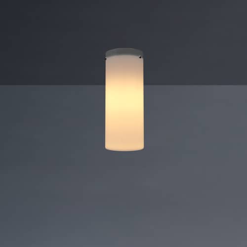Tobo Porcelaine C250 Ceiling light ceramic white / Ø 10 x H 25 cm - DCW éditions - H 25 cm / White - China