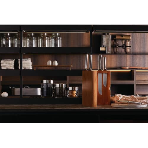 Couteau de cuisine Mami métal / L 35 cm - Alessi - Acier - Acier inoxydable