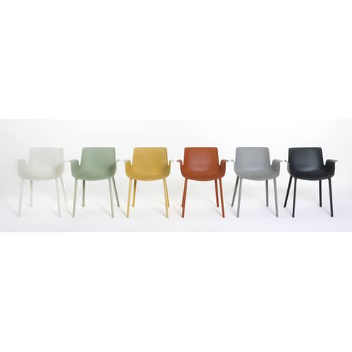 Fauteuil Piuma plastique blanc / Piero Lissoni, 2016 - Kartell - Blanc - Thermoplastique polymère renforcé