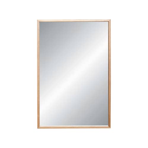 Miroir mural Depth / 40 x 60 cm - HÜBSCH - Chêne - Placage de chêne certifié, Verre