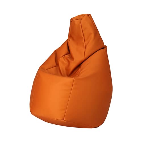 Pouf d\'extérieur Sacco Outdoor Large / 80 x 80 cm - Réédition 1968 - Zanotta - Orange - Tissu VIP